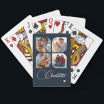 Design Your Own 4 Photo Personalized Name Spielkarten<br><div class="desc">Unleash your creativity with our Design Your Own 4 Photo Personalized Name Poker Cards! These custom playing cards allow you to upload and showcase four of your favorite photos, making game night even more special and memorable. Perfect for poker enthusiasts, family gatherings, or as a unique gift for any occasion,...</div>