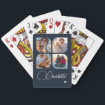 Design Your Own 4 Photo Personalized Name Spielkarten<br><div class="desc">Unleash your creativity with our Design Your Own 4 Photo Personalized Name Poker Cards! These custom playing cards allow you to upload and showcase four of your favorite photos, making game night even more special and memorable. Perfect for poker enthusiasts, family gatherings, or as a unique gift for any occasion,...</div>