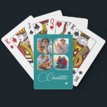 Design Your Own 4 Photo Personalized Name Spielkarten<br><div class="desc">Unleash your creativity with our Design Your Own 4 Photo Personalized Name Poker Cards! These custom playing cards allow you to upload and showcase four of your favorite photos, making game night even more special and memorable. Perfect for poker enthusiasts, family gatherings, or as a unique gift for any occasion,...</div>