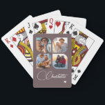 Design Your Own 4 Photo Personalized Name Spielkarten<br><div class="desc">Unleash your creativity with our Design Your Own 4 Photo Personalized Name Poker Cards! These custom playing cards allow you to upload and showcase four of your favorite photos, making game night even more special and memorable. Perfect for poker enthusiasts, family gatherings, or as a unique gift for any occasion,...</div>