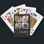 Design Your Own 4 Photo Personalized Name Spielkarten<br><div class="desc">Unleash your creativity with our Design Your Own 4 Photo Personalized Name Poker Cards! These custom playing cards allow you to upload and showcase four of your favorite photos, making game night even more special and memorable. Perfect for poker enthusiasts, family gatherings, or as a unique gift for any occasion,...</div>