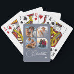 Design Your Own 4 Photo Personalized Name Spielkarten<br><div class="desc">Unleash your creativity with our Design Your Own 4 Photo Personalized Name Poker Cards! These custom playing cards allow you to upload and showcase four of your favorite photos, making game night even more special and memorable. Perfect for poker enthusiasts, family gatherings, or as a unique gift for any occasion,...</div>