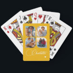 Design Your Own 4 Photo Personalized Name Spielkarten<br><div class="desc">Unleash your creativity with our Design Your Own 4 Photo Personalized Name Poker Cards! These custom playing cards allow you to upload and showcase four of your favorite photos, making game night even more special and memorable. Perfect for poker enthusiasts, family gatherings, or as a unique gift for any occasion,...</div>