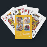 Design Your Own 4 Photo Personalized Name Spielkarten<br><div class="desc">Unleash your creativity with our Design Your Own 4 Photo Personalized Name Poker Cards! These custom playing cards allow you to upload and showcase four of your favorite photos, making game night even more special and memorable. Perfect for poker enthusiasts, family gatherings, or as a unique gift for any occasion,...</div>