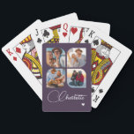 Design Your Own 4 Photo Personalized Name Spielkarten<br><div class="desc">Unleash your creativity with our Design Your Own 4 Photo Personalized Name Poker Cards! These custom playing cards allow you to upload and showcase four of your favorite photos, making game night even more special and memorable. Perfect for poker enthusiasts, family gatherings, or as a unique gift for any occasion,...</div>