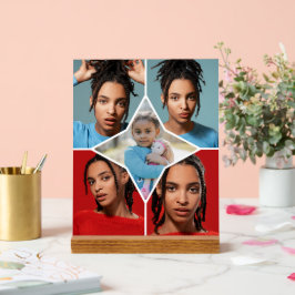 Design Your Own 5 Photo Collage Acrylschild