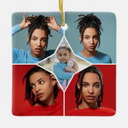 Design Your Own 5 Photo Collage Keramikornament