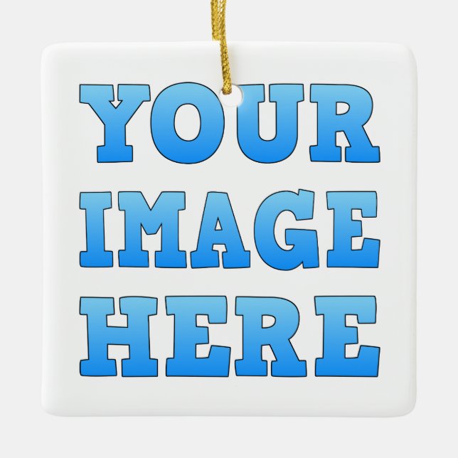 Design Your Own Ceramic Square Ornament (Vorderseite)