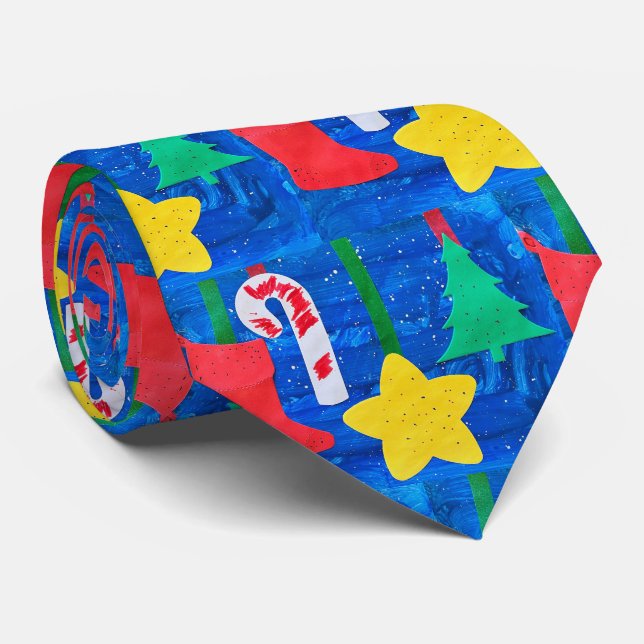 Design Your Own Custom Tie with Your Child's Art Krawatte (Gerollt)