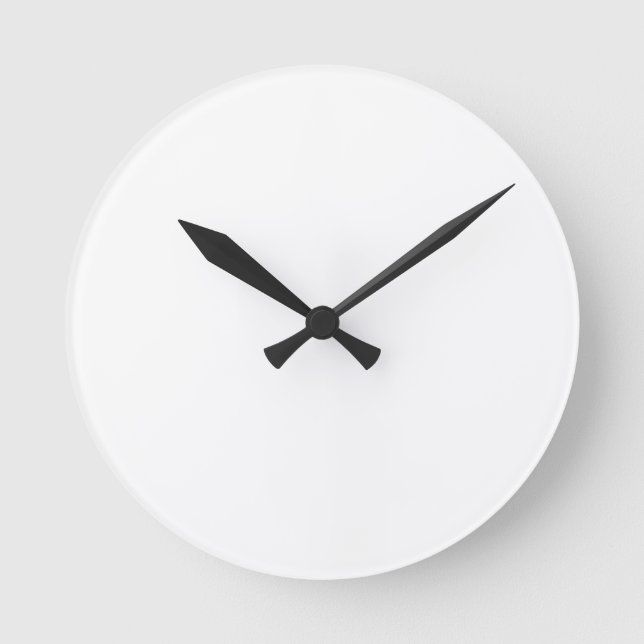 Design Your Own Large Wall Clock Runde Wanduhr (Vorderseite)