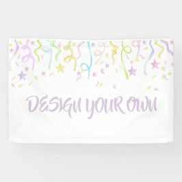 Design Your Own Party Confetti Banner