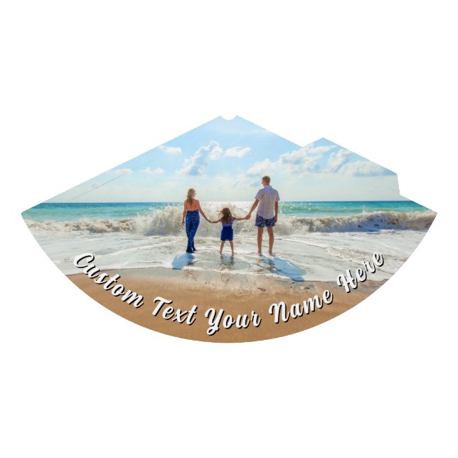 Design Your Own Photo Party Hats Personalized Text Partyhütchen (Vorderseite)