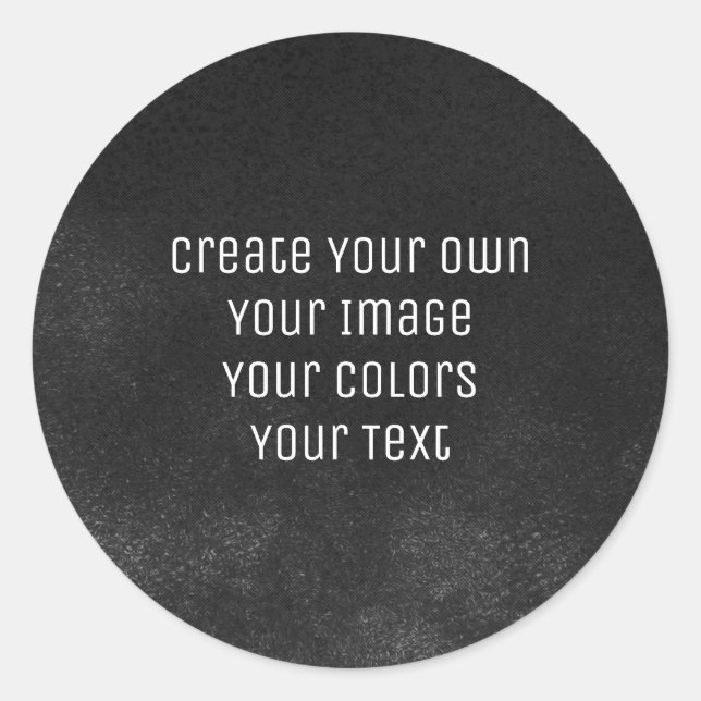 Design your way - Erstellen Sie Ihre eigene Runder Aufkleber (Vorderseite)