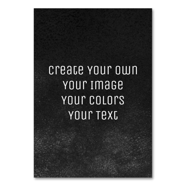 Design your way - Erstellen Sie Ihre eigene Tischnummer (Vorderseite)