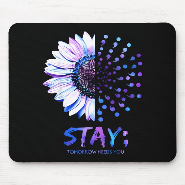 Design zum Monat der Prävention des Bewusstseins f Mousepad (Vorne)