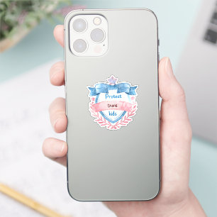 Design zum Schutz von Trans-Kindern, Geschenk für  Aufkleber