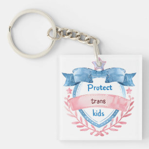 Design zum Schutz von Trans-Kindern, Geschenk für  Schlüsselanhänger