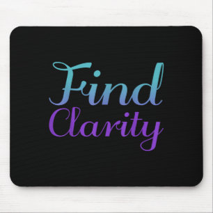 Design zur Suizidpräventionsaufklärung Find Clarit Mousepad