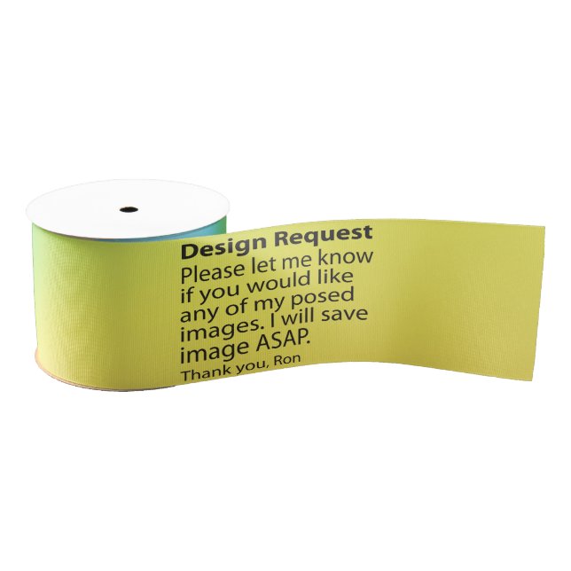 Designanforderung 3" breite Multifunktionsleiste Ripsband (Spule)