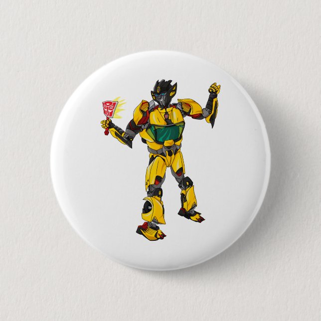Designaufkleber für Sunstreaker-Transformatoren Button (Vorderseite)
