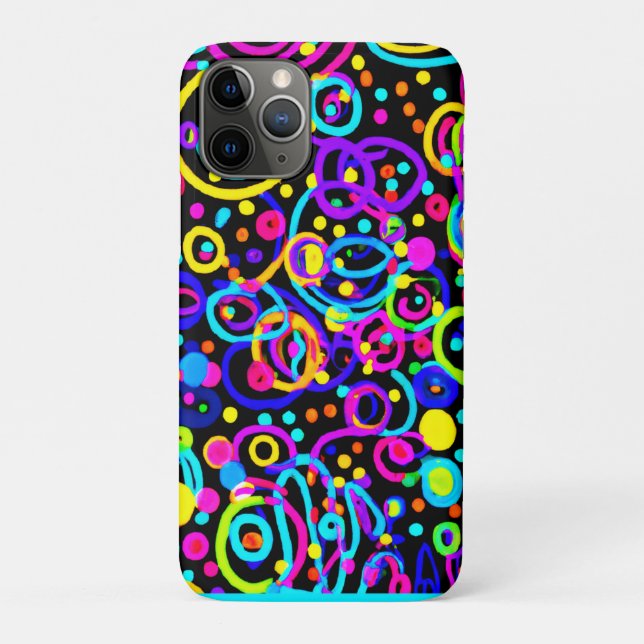 Designdesign in Neon Pattern Case-Mate iPhone Hülle (Rückseite)