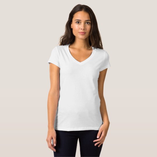 Bella+Canvas Jersey T-Shirt mit V-Ausschnitt für Frauen
