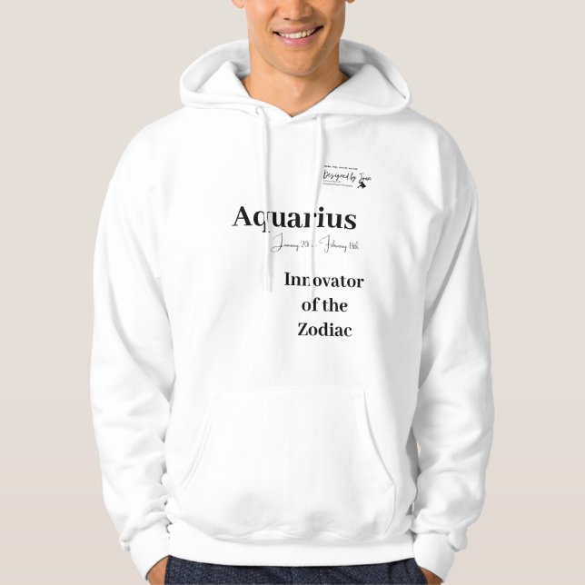 Designed by Joan Aquarius Zodiac Hoodie (Vorderseite)