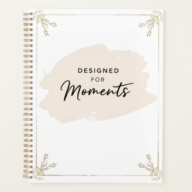Designed for Moments – Elegant Pastel Daily Planer (Vorderseite)