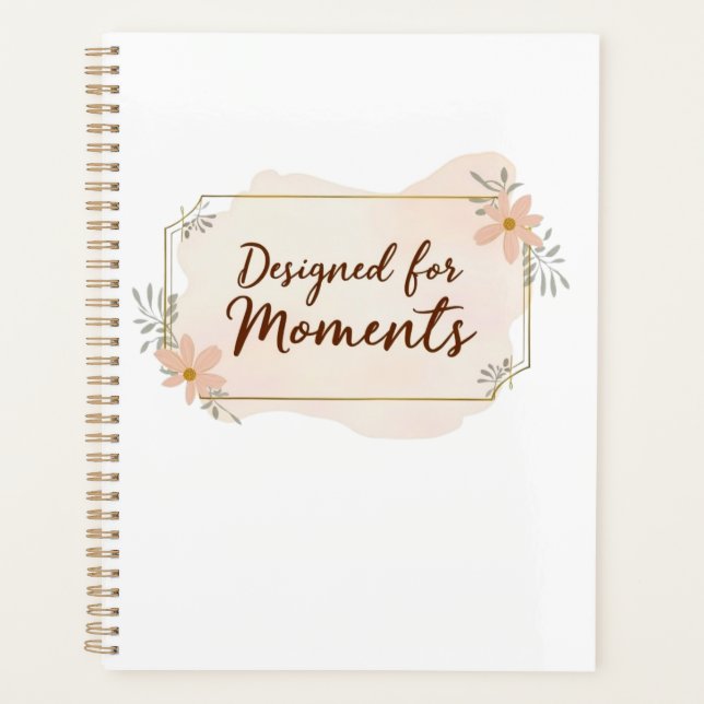 Designed for Moments – Soft Watercolor Daily Planer (Vorderseite)