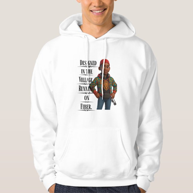 Designed In The Village,Pixarstyle 3D Hoodie (Vorderseite)