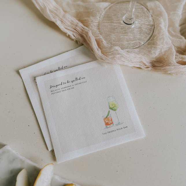 Designed to Be Spilled On | Custom Bar & Events Serviette (Von Creator hochgeladen)