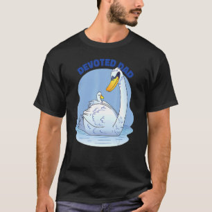 Designed Vater Swan Happy Vatertag Vater gewidmet T-Shirt