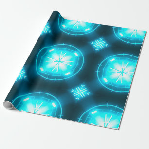 Designer abstrakter Hintergrund mit leuchtendem In Geschenkpapier