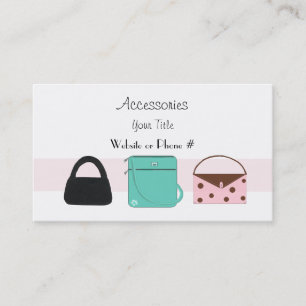 Designer-Accessoires Handtaschen Visitenkarte