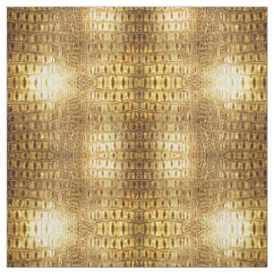 Designer-Alligatorkrokodil-Haut-glänzendes Gold Stoff