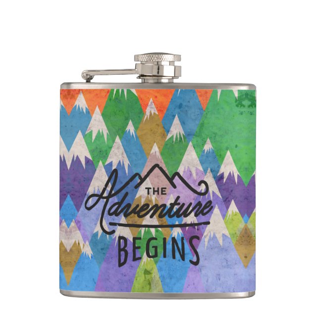 Designer-angesagte Flasche 7 UnzeNutcase - Flachmann (Vorderseite)