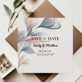 Designer Aquarell Floral Save the Date