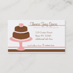Designer Bakedgoods-Cake Visitenkarte