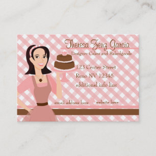 Designer Bakedgoods-Kuchen Visitenkarte