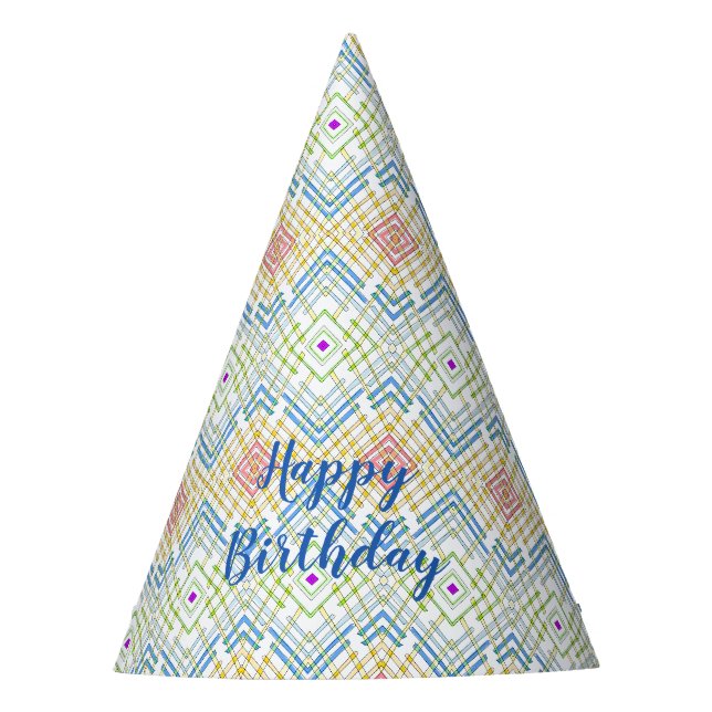 Designer Birthday Event Accents Partyhütchen (Vorderseite)