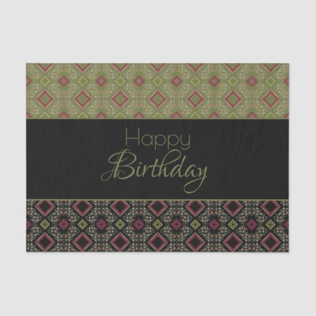 Designer Birthday Tissue Seidenpapier (Vorderseite)