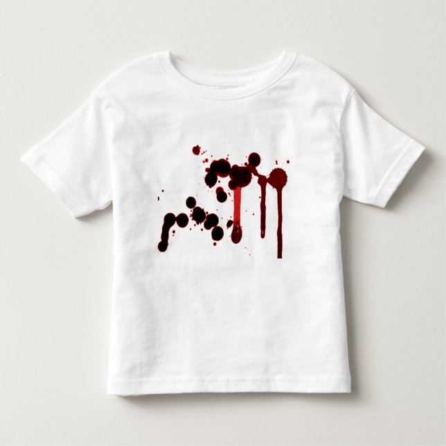 Designer Blood Spritzer Kleinkind T-shirt (Vorderseite)