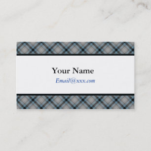 Designer Blue Kariert Business Cards Visitenkarte