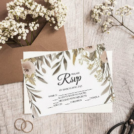 Designer-Blume für RSVP-Karten RSVP Karte