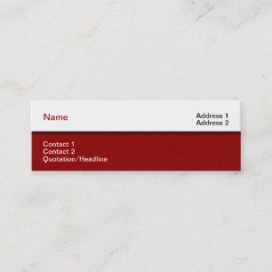 Designer Business Card Mini Visitenkarte