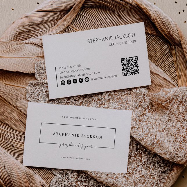 Designer Business Card Scan QR Code Visitenkarte (Von Creator hochgeladen)