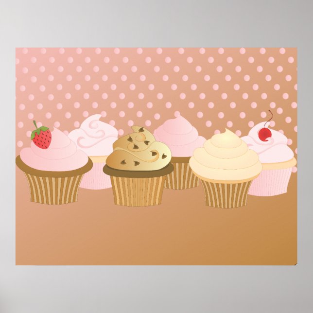 Designer Cupcakes Poster (Vorne)