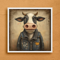 Designer Dairy Vest - Funny Cow in einem Kostüm