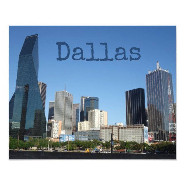 Designer Dallas Texas Fotodruck (Vorne)