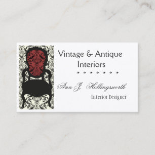 Designer-Dekorateur-viktorianischer Visitenkarte